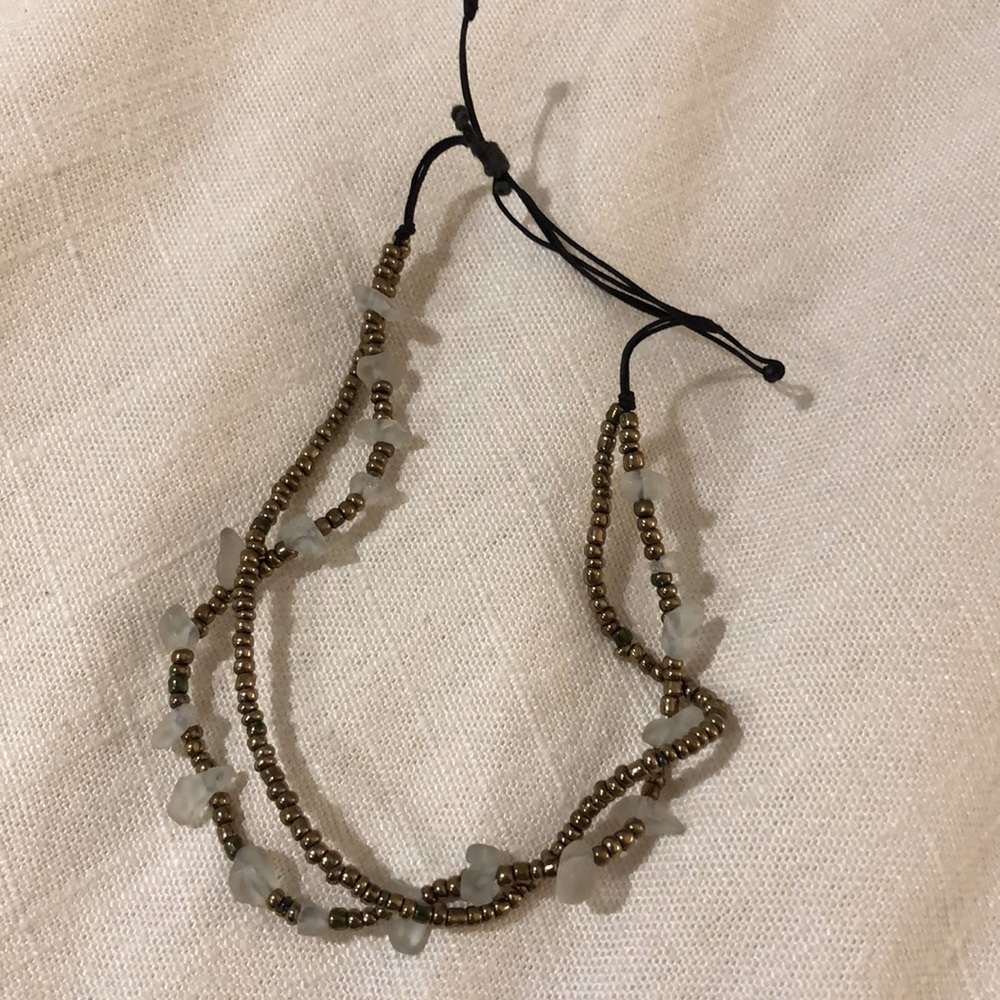 Adjustable Beaded Anklet
